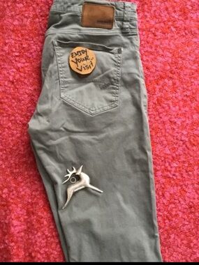mavi Zach Twill Pants Sage Green Sz 32 EPLC